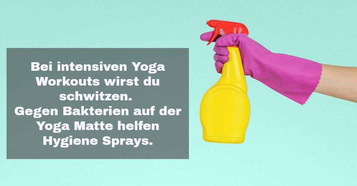 Yoga Zubehör: Yoga Matten Reiniger, weil Hygiene wichtig ist