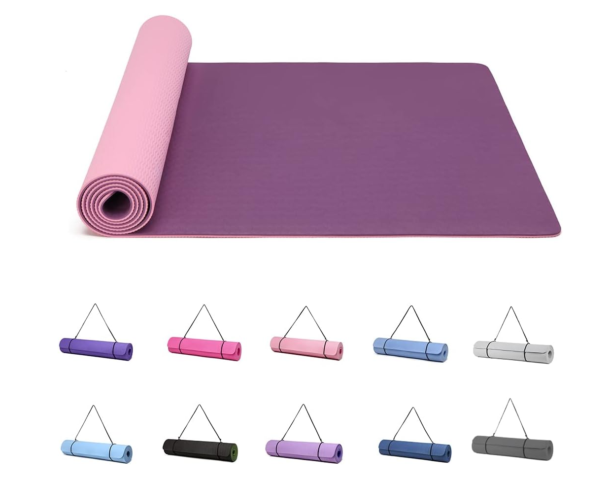 Good Nite Yogamatten Für Frauen Rutschfeste Strukturierte Oberflächen Gymnastikmatte Yoga Matte Dicke 6 mm 10 mm Mit Tragegurt