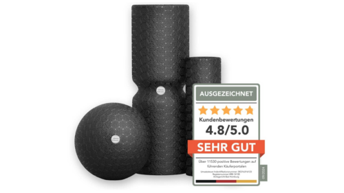 Liebscher & Bracht Original Faszien-Set Faszienrolle und Faszienball (je 2 Stück) Faszienrollenset, Massageball & Rollen