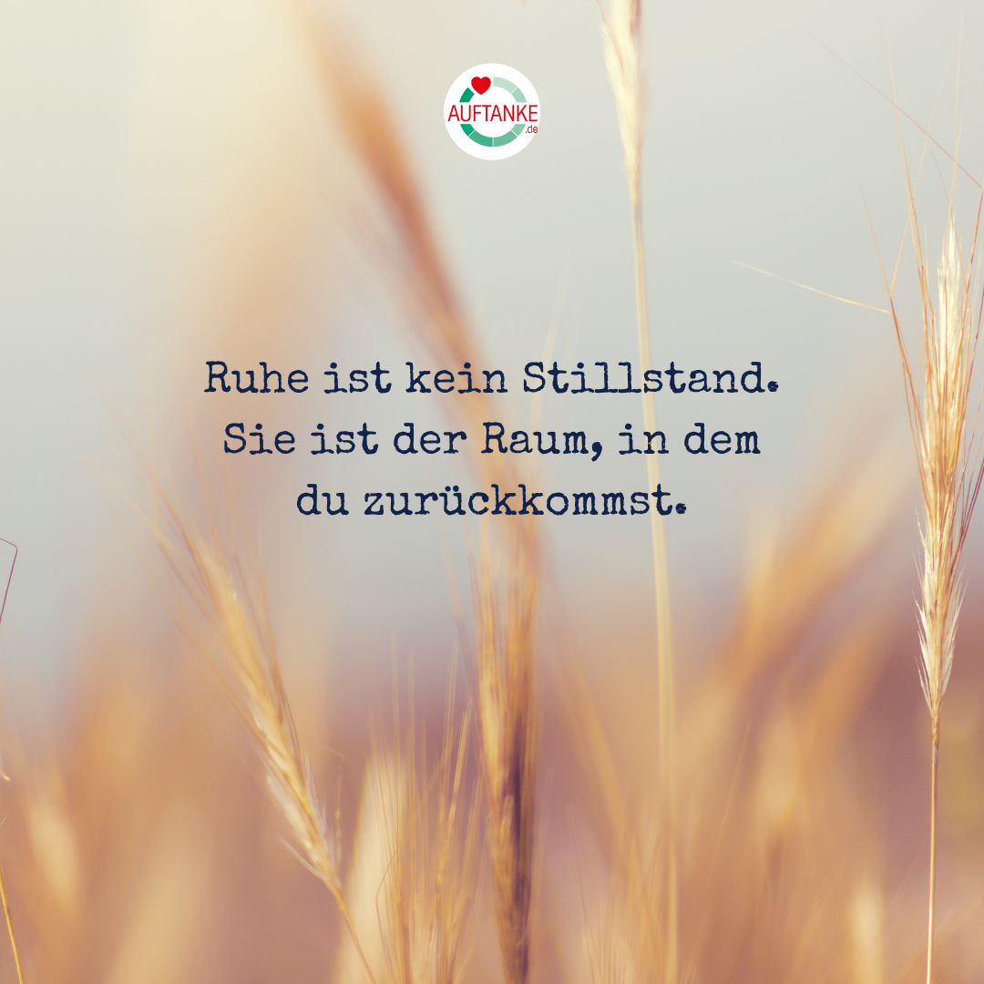 Ruhe ist kein Stillstand. Sie ist der Raum, in dem du zurückkommst.